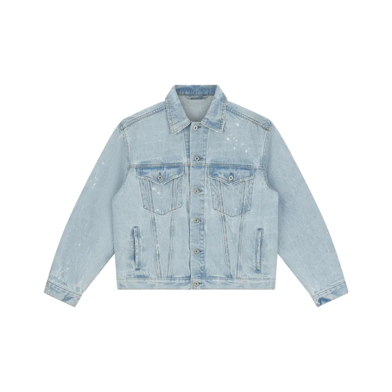 BLANK PROGRAM Denim Jacket Unisex Light Blue-0