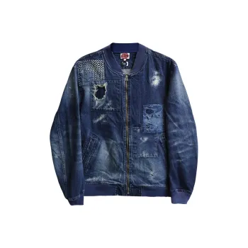 CHEVIGNON x WHOVAL Denim Jacket Men's Blue