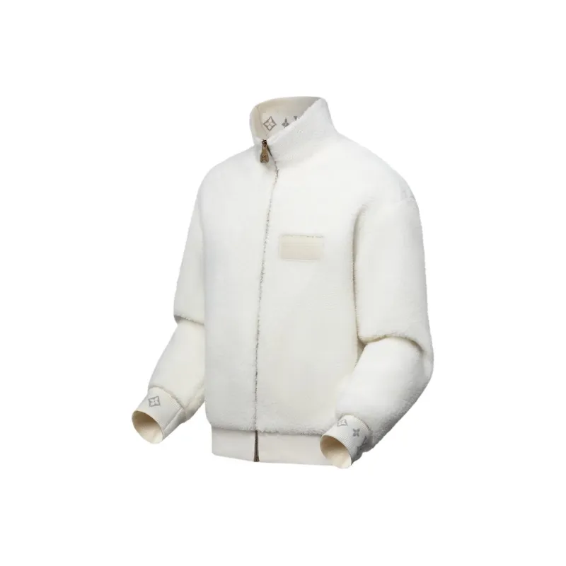 LOUIS VUITTON Velvet feel Coat Men's White-2