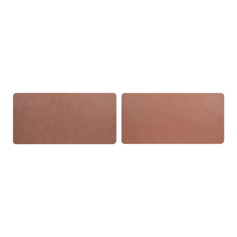 Mulinsen Vintage Leather Texture Double Sided Stain Resistant Extra Large Mouse Pad Office Computer Writing Leather Pad-0