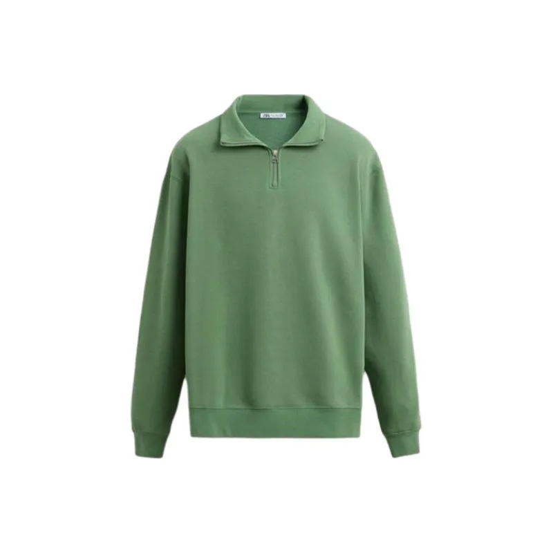 ZARA Sweatshirts Men Green-0