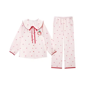GUKOO x Hello Kitty Sanrio Series Pajama Set Women's Grapefruit Red