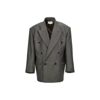 HED MAYNER Pinstripe Double breasted Blazer