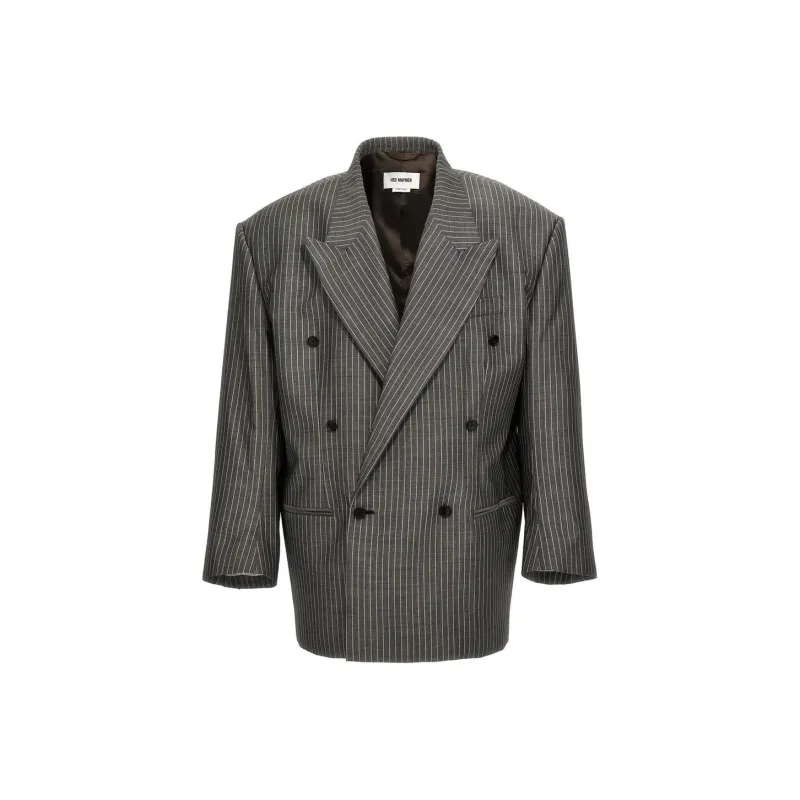 HED MAYNER Pinstripe Double breasted Blazer-0