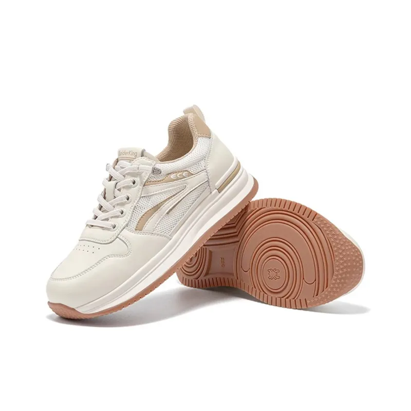 Spider King Breathable Low Top Casual Shoes Women's Ecru-4