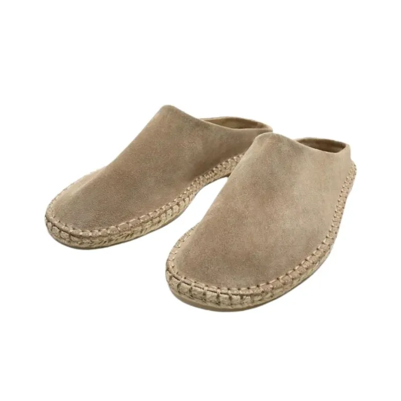 ZARA Abrasion Resistant Closed Toe Slippers Men's Taupe-1