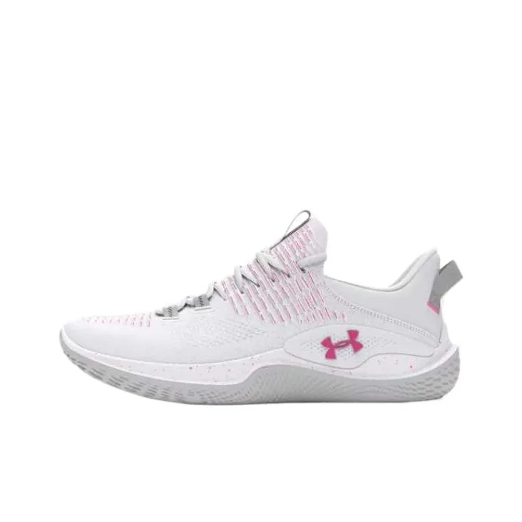 Under Armour IntelliKnit Low Top Training Shoes Women's Gray White-0