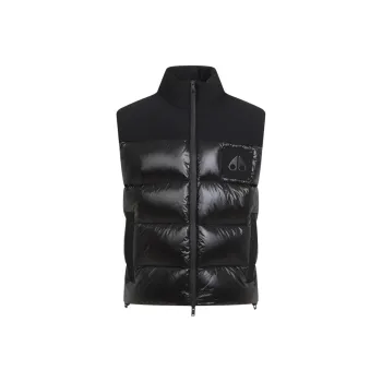 Moose Knuckles Victory Logo Plaque Padded Gilet