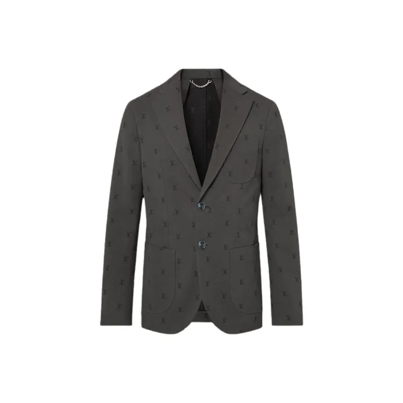Lv Lv Blason Jacquard Cotton Napolitana Jacket-0