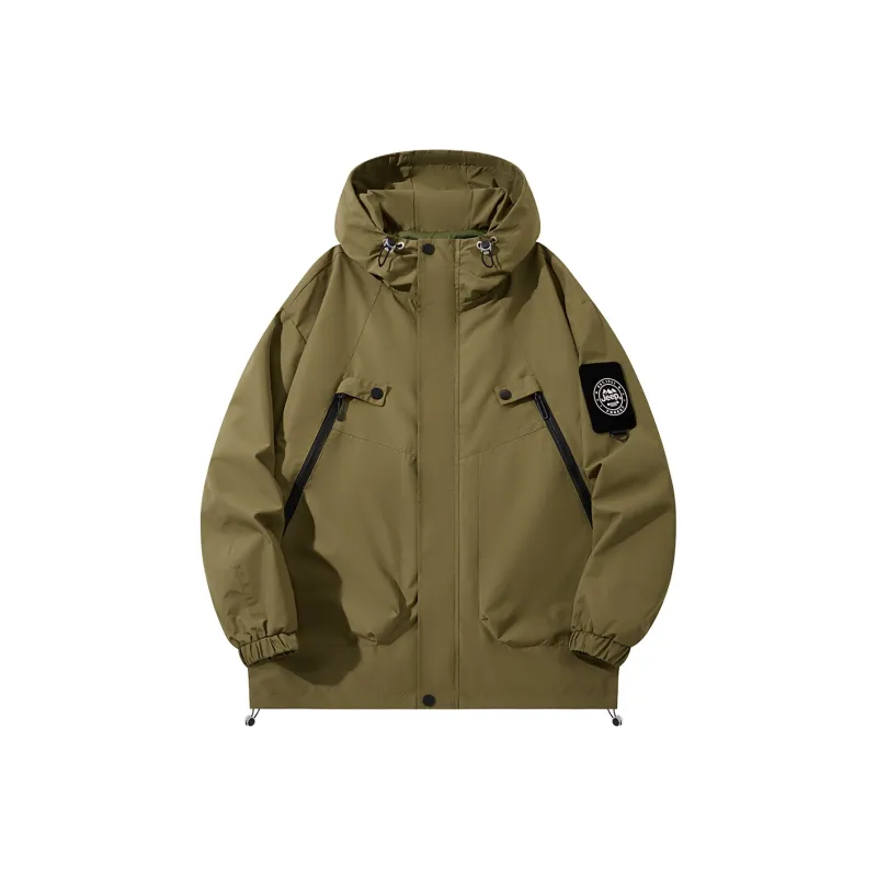 Jeep Outdoor Hiking Waterproof And Windproof Windbreaker Jacket Trench Coat Unisex-2