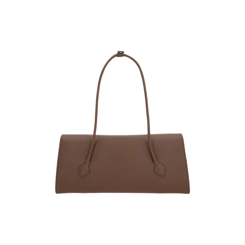 Alaia Calfskin Shoulder Bag Women's Dark Earth Tone-2