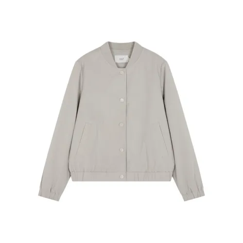 Mo Han Yi Mei Baseball Jacket Women's Gray Apricot