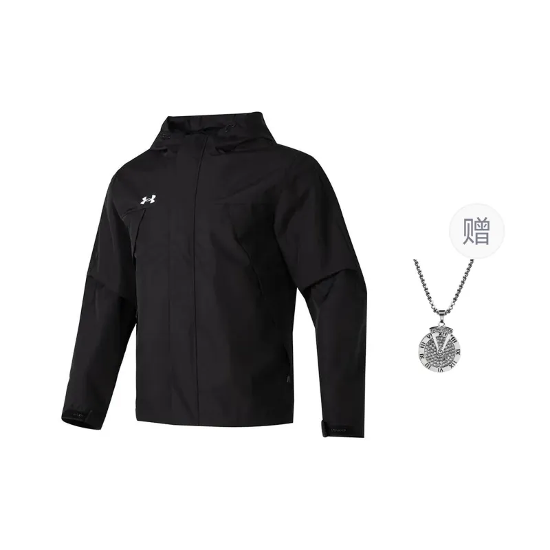 Under Armour Jackets Coats Men's Black Comes With Necklace-0