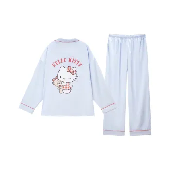 GUKOO x Hello Kitty Sanrio Series Pajama Set Women's Moon Bay Blue