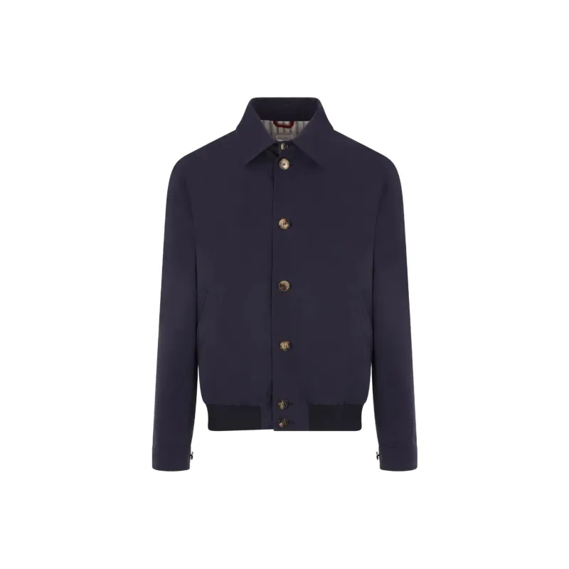 Brunello Cucinelli Long Sleeved Buttoned Shirt Jacket-0