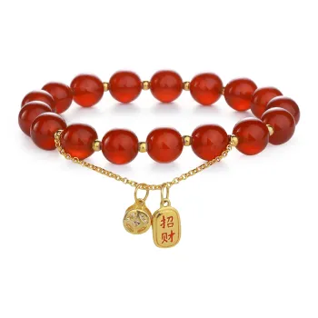 CHINA GOLD Natural Agate Jade Bracelets Women's