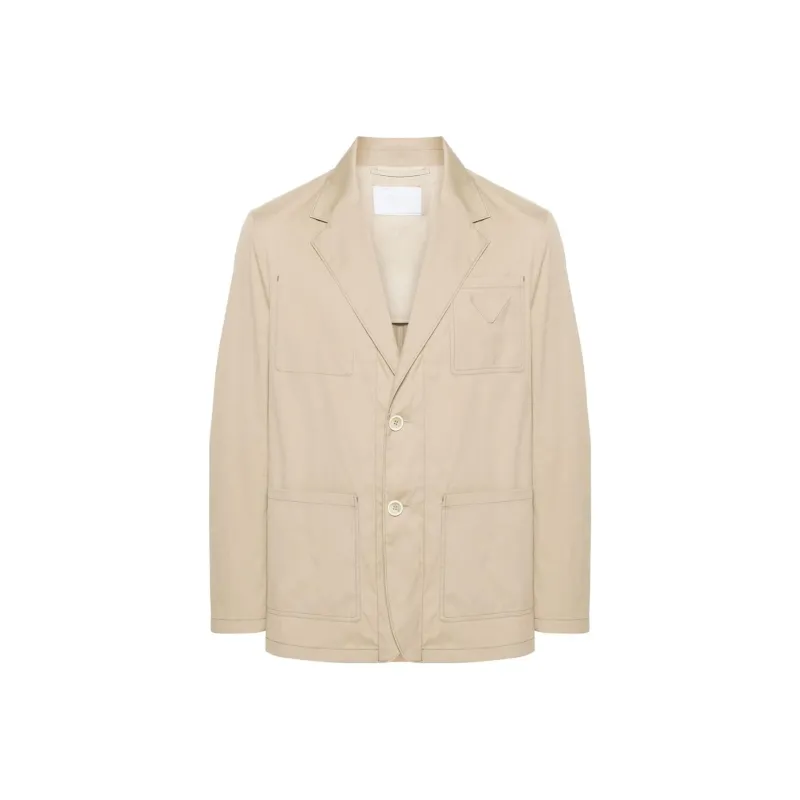 PRADA Triangle patch Shirt Jacket-0