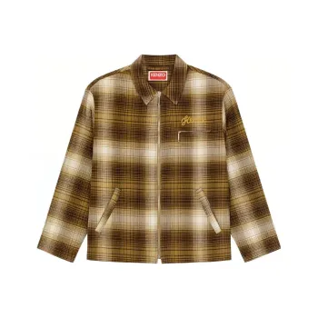 KENZO Plaid check Cotton Shirt Jacket