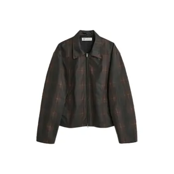 OUR LEGACY Check print Cotton Shirt Jacket