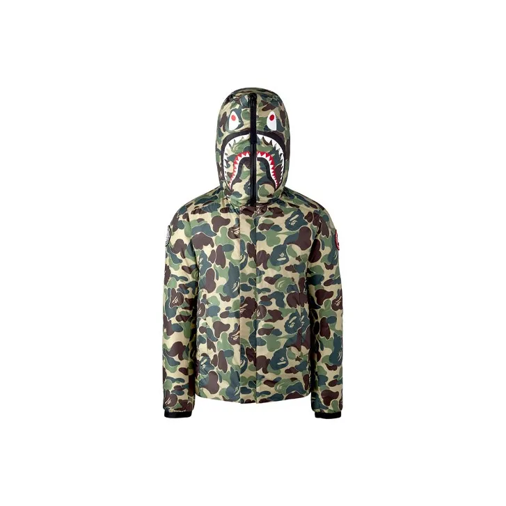 Bape X Canada Goose X Concepts Crofton Shark Hoodie-0