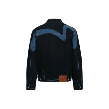 EVISU Denim Jacket Men's Denim Black All Over