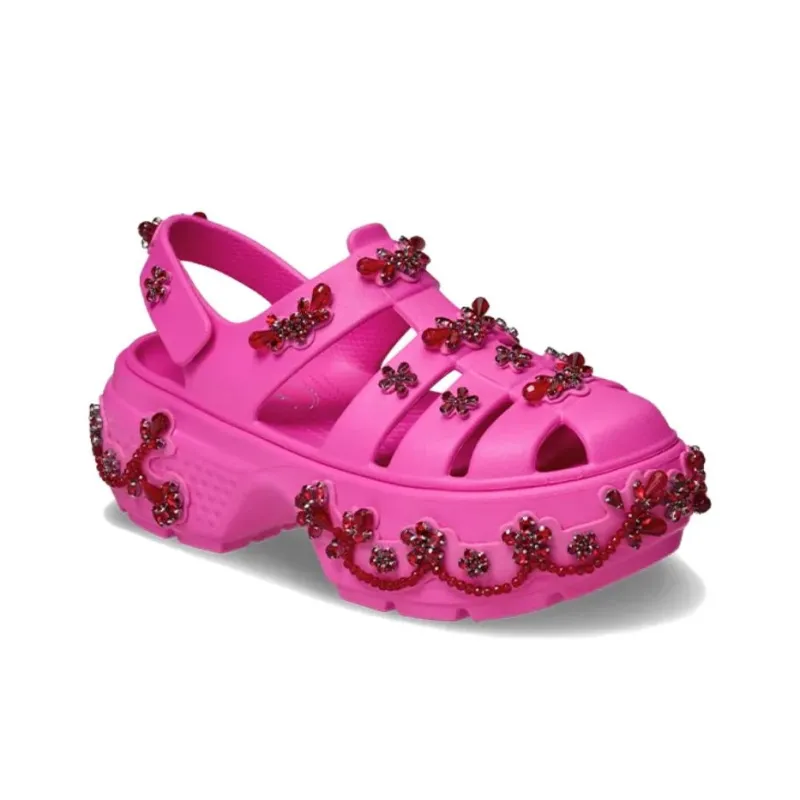 Crocs Stomp Fisherman Clog Simone Rocha Electric Pink-2