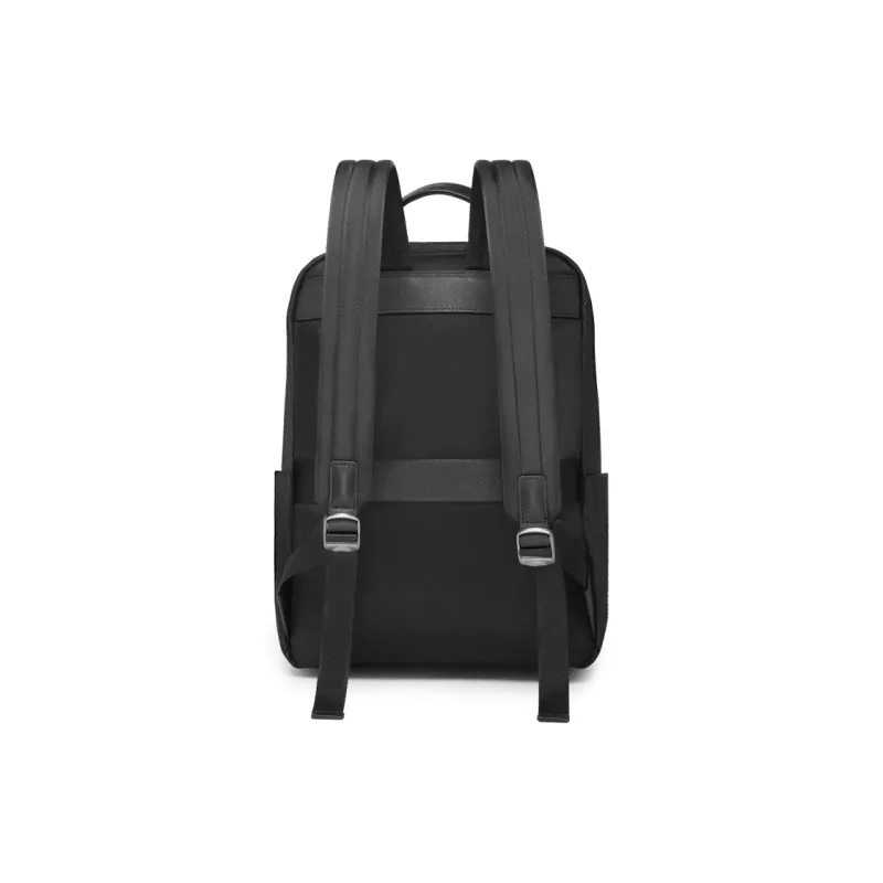 CROSSGEAR Top Grain Cow Leather Backpack Unisex Black-3