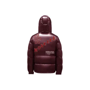 Fragment Design X MONCLER GENIUS MONCLER GENIUS X Fujiwara Hiroshi FRGMT Down Jackets Men Burgundy