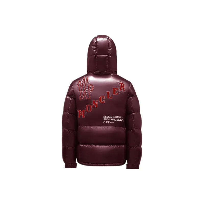 Fragment Design X MONCLER GENIUS MONCLER GENIUS X Fujiwara Hiroshi FRGMT Down Jackets Men Burgundy-0