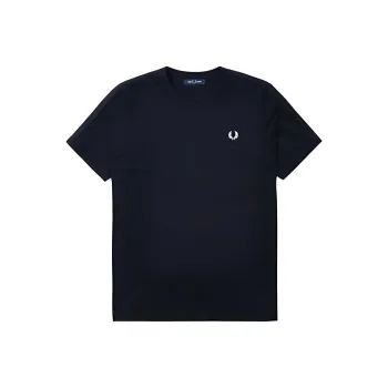 FRED PERRY SS22 Crew Neck Fitted Straight Short Sleeved T Shirt Men's