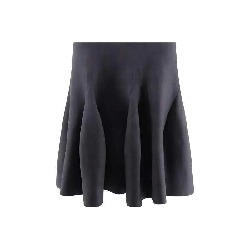 Alaia Sculptural Godet Knit Midi Skirt-5