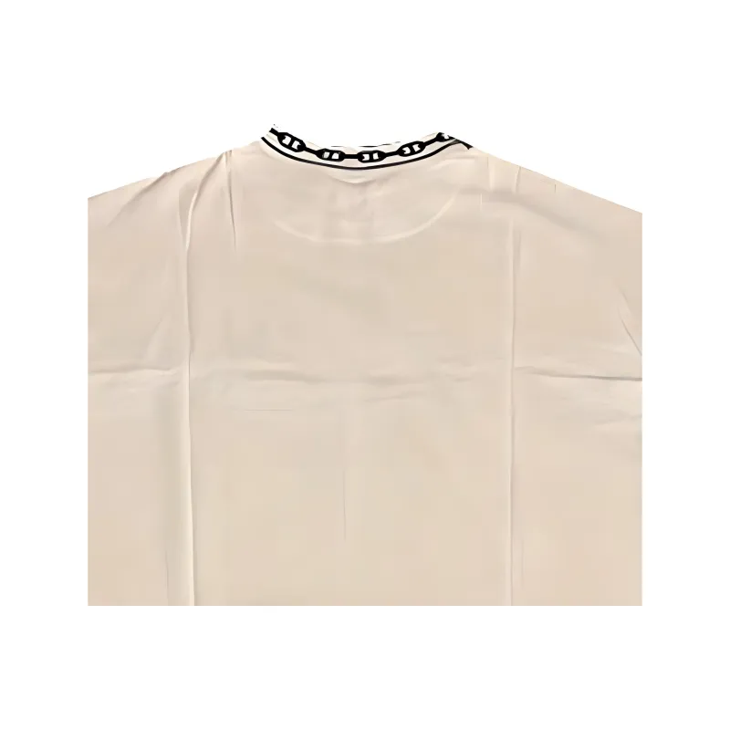 HERMES Short Sleeved Dresses Women's Beige-2