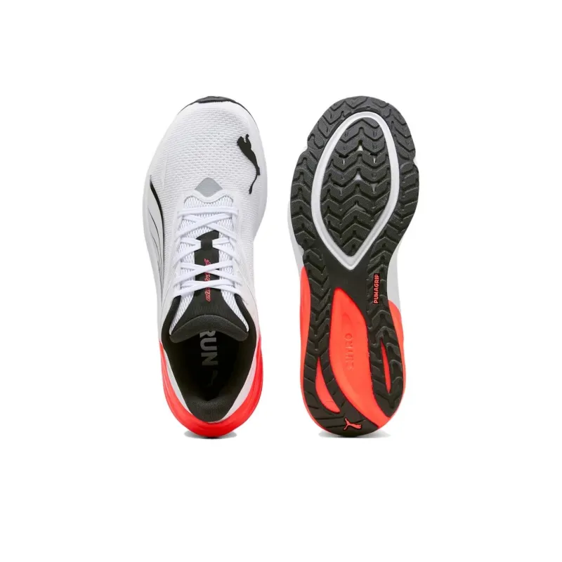 PUMA Electrify Nitro 4 Anti Slip Wear Resistant Low Top Casual Running Shoes Men's White-3