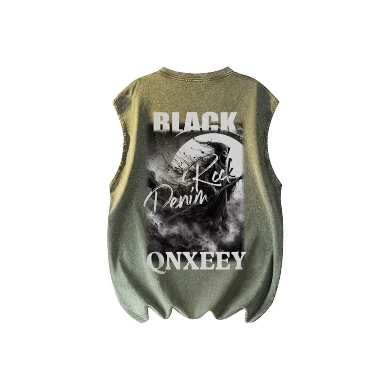 Qnxeey Tank Tops Unisex-6