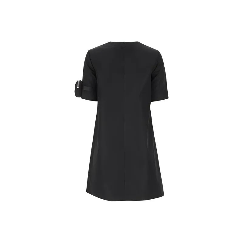 PRADA Short Sleeved Dress Women's Black-1