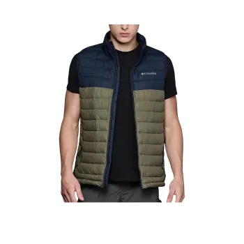 Columbia Powder Vest Men's Stone Green/Marine Blue