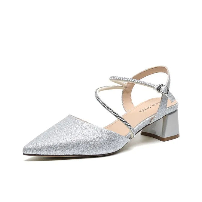 FIVE PLUS Chunky Heel High Heels 4.5cm Women's-1