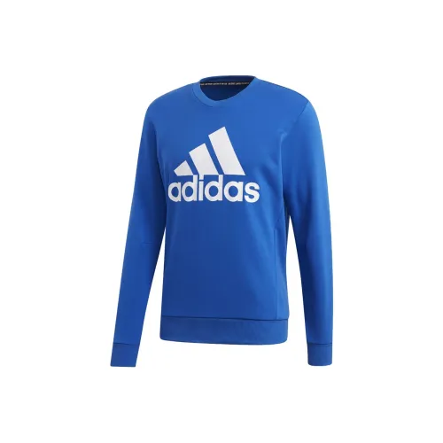 Adidas MUST HAVES Sweatshirt Men's Blue/White