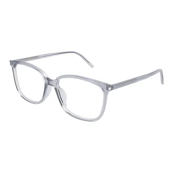 SAINT LAURENT Plate Frame Irregular Shape Eyeglass Frames Women's Transparent