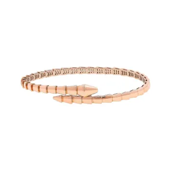 BVLGARI 18K Rose Gold Bangles Women's Pink Gold