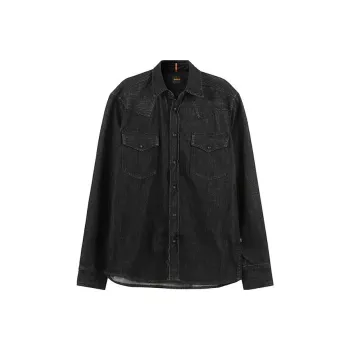 HUGO BOSS FW23 Denim Jacket Men's Black
