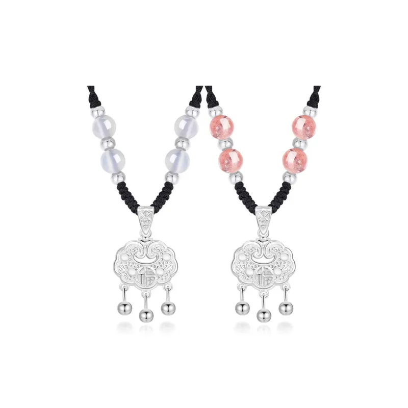 CHINA GOLD Sterling Silver Sterling Silver Necklaces Unisex-7
