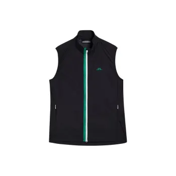 J.Lindeberg ASH LIGHT PACKABLE VEST Men's Black