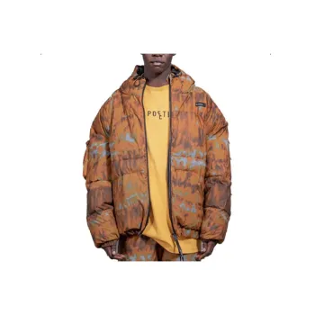 ISO.POETISM Puffer Jackets Men Orange