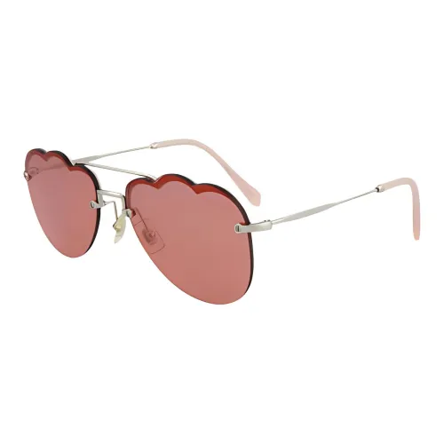 miu ballerina miu ballerina Aviator Sunglasses Women's Silver