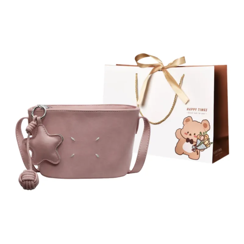 ERANGBEAR PU Shoulder Bag, Crossbody Bag Women's Black/Blue/Pink/Ecru-4