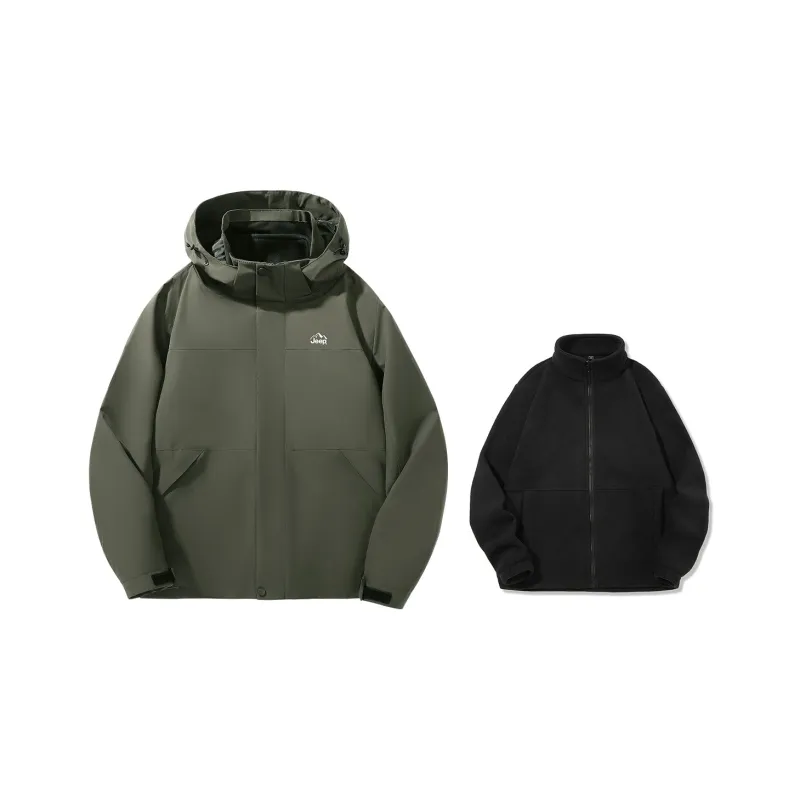 Jeep Windbreaker Jacket Trench Coat Unisex-16