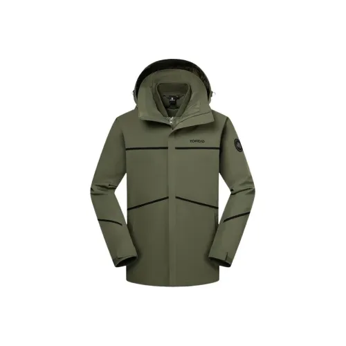 TOREAD Waterproof And Windproof To Keep Warm Windbreaker Jacket Men's Army Green