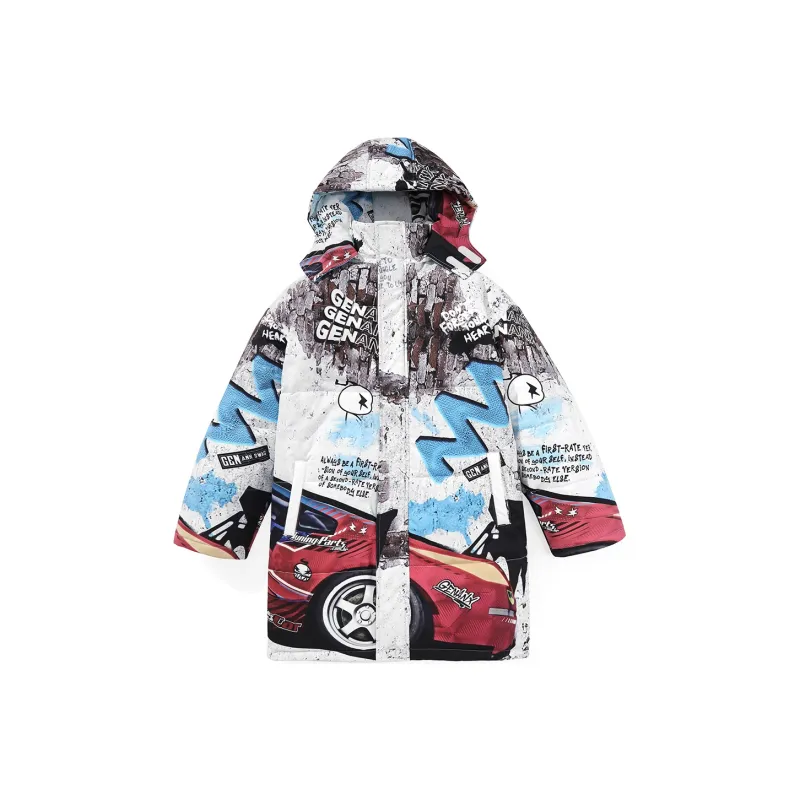 GENANX Puffer Jackets Unisex Individual Print-0