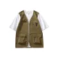 Khaki+White T-Shirt